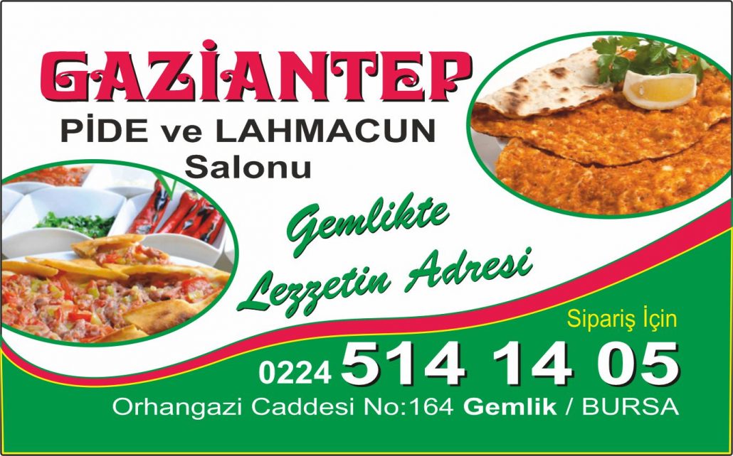 Gaziantep Pide ve Lahmacun Magnet Örneği Gaziantep Pide ve Lahmacun