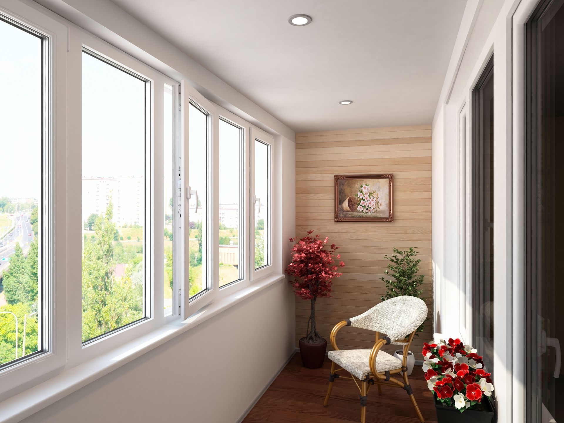 sıcak camlı balkon